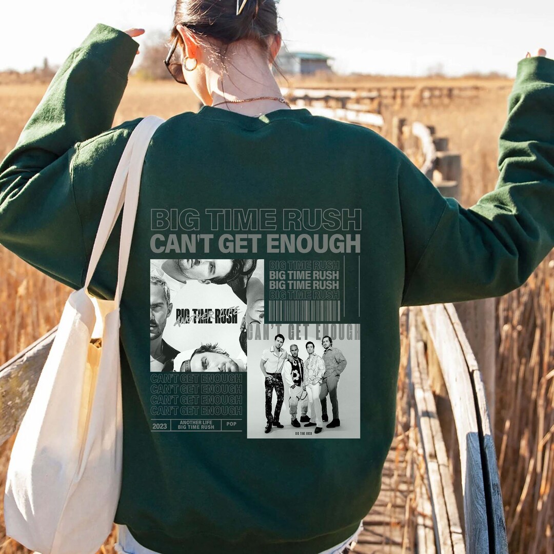 Big Time Rush Can T Get Enough Album 90s Sweatshirt Big Etsy