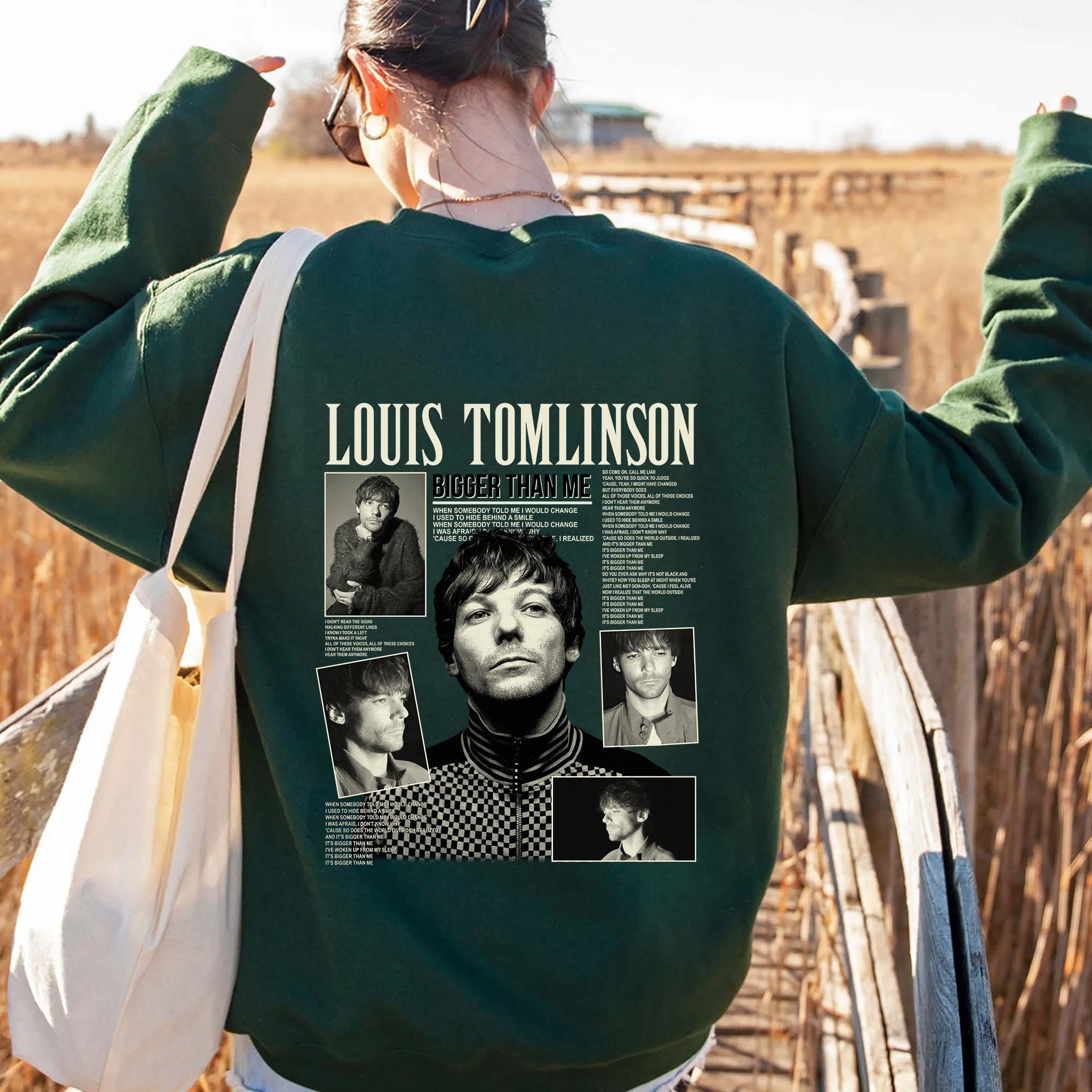 louis tomlinson green hoodie Pullover Hoodie for Sale by