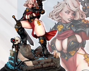 Grim Female Warrior Formosa Tabletop Miniature and Variants | September 24 | Gaz Miniatures