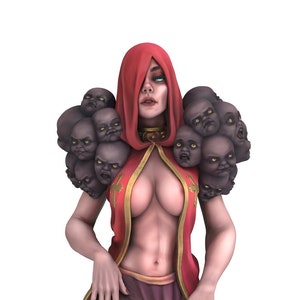 Witch of the Demonic Thorn Pin Up Statue & Variants | Astland 3D Studio