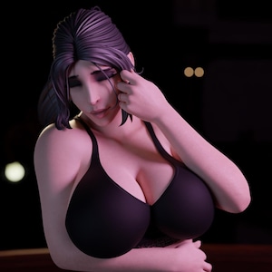 Vampire Barmaids Jane Darkthorn Pose 2 Pin Up Statue  | UNPAINTED | QB Works