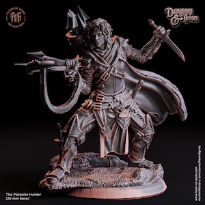 Parasit Jäger Kunstharz Figur | Dungeons and Terrors Serie RPG Horror Miniaturen Tabletop | Fleisch der Götter