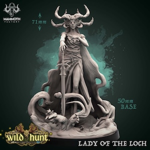 湖の貴婦人 森の女神 卓上ミニチュアセット | ワイルドハント コレクション | マンモスファクトリー