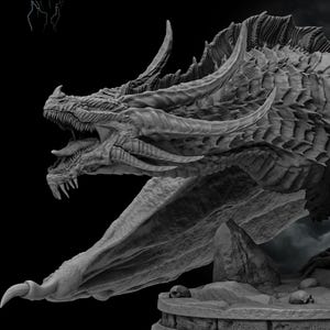 ソーンスケールドラゴン テーブルトップRPGミニチュア | 未塗装 | ストームボーン コレクティブルズ