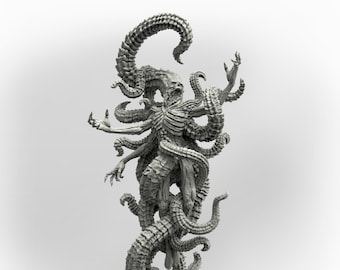 Bloody Tongue Resin Miniature Set | Acolytes of the Crawling Chaos Series RPG Miniatures Tabletop | Adaevy Creations