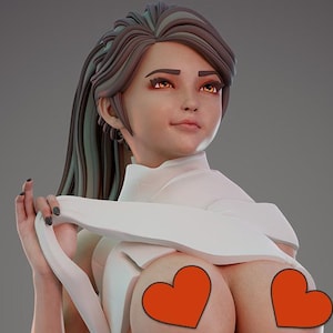 NSFW Mummy Girl Pin Up Statue & Miniature | Sexy Monsters Collection | UNPAINTED | Chagarin