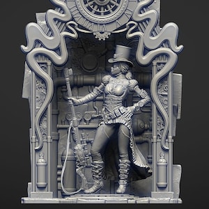 Miniatura da tavolo Aria the Sniper Steampunk / Miniature Claydemon