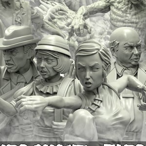 Cthulhu Investigators Lovecraft Resin Miniature Set | In The Mouth of Fear Series RPG Tabletop | Adaevy Creations