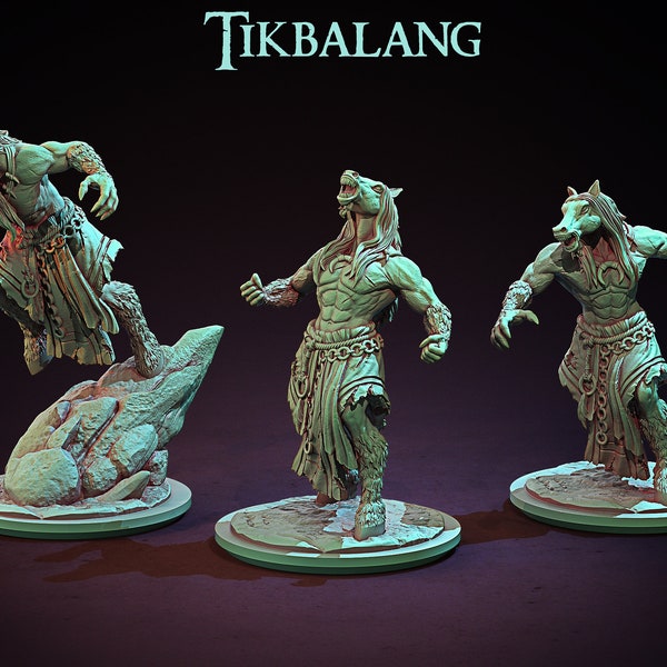 Tikbalang Werehorse Resin Miniature Set | Philippine Mythology Series RPG Tabletop | Clay Cyanide Miniatures