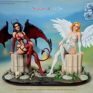 Naughty and Nice Resin Pin Up Miniatures +Variants | Ronin Arts Workshop RAW