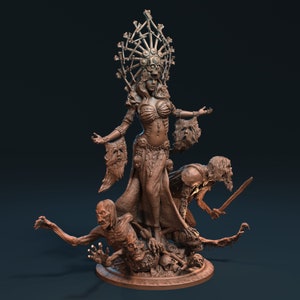 Necromancer Queen Miniature | Claydemon Miniatures