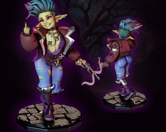 Flinty il Goblin Punk - Miniatura da tavolo e varianti / Monarchs of Legend / Gaz Miniatures