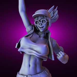 Military Video Game Girl Pin Up Statue & Miniature | UNPAINTED | Torrida Minis