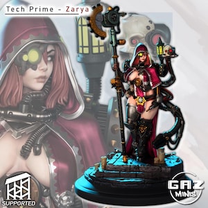 Miniature de table Tech Warrior Zarya et variantes | NON PEINT | 25 mai | Miniatures Gaz