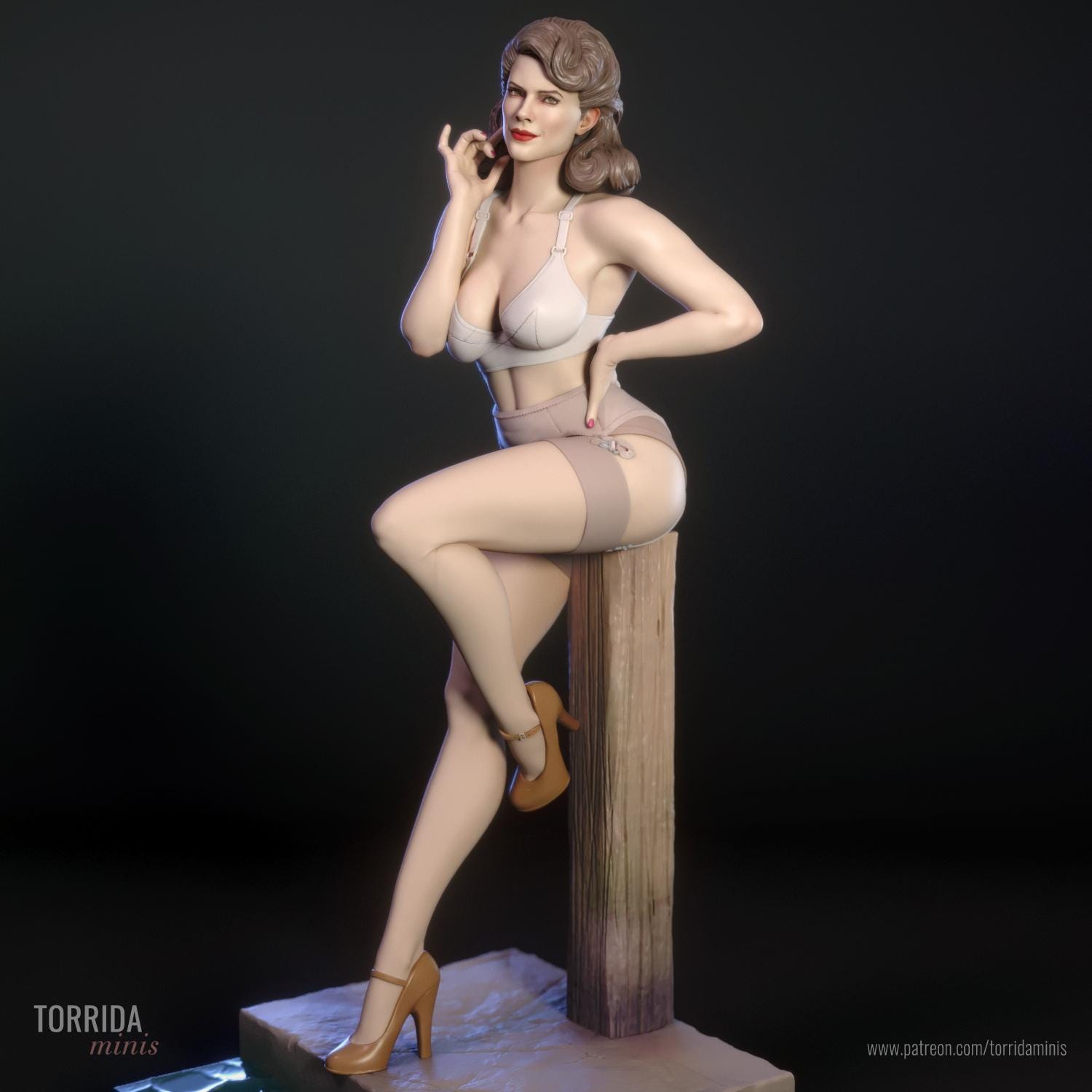 Army Girl Pinup Statue Miniature UNPAINTED Torrida Minis Etsy army-girl-pinup-statue-miniature-unpainted-torrida-minis-etsy