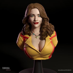 Sexy Waitress Maxine Bust UNPAINTED | Torrida Minis