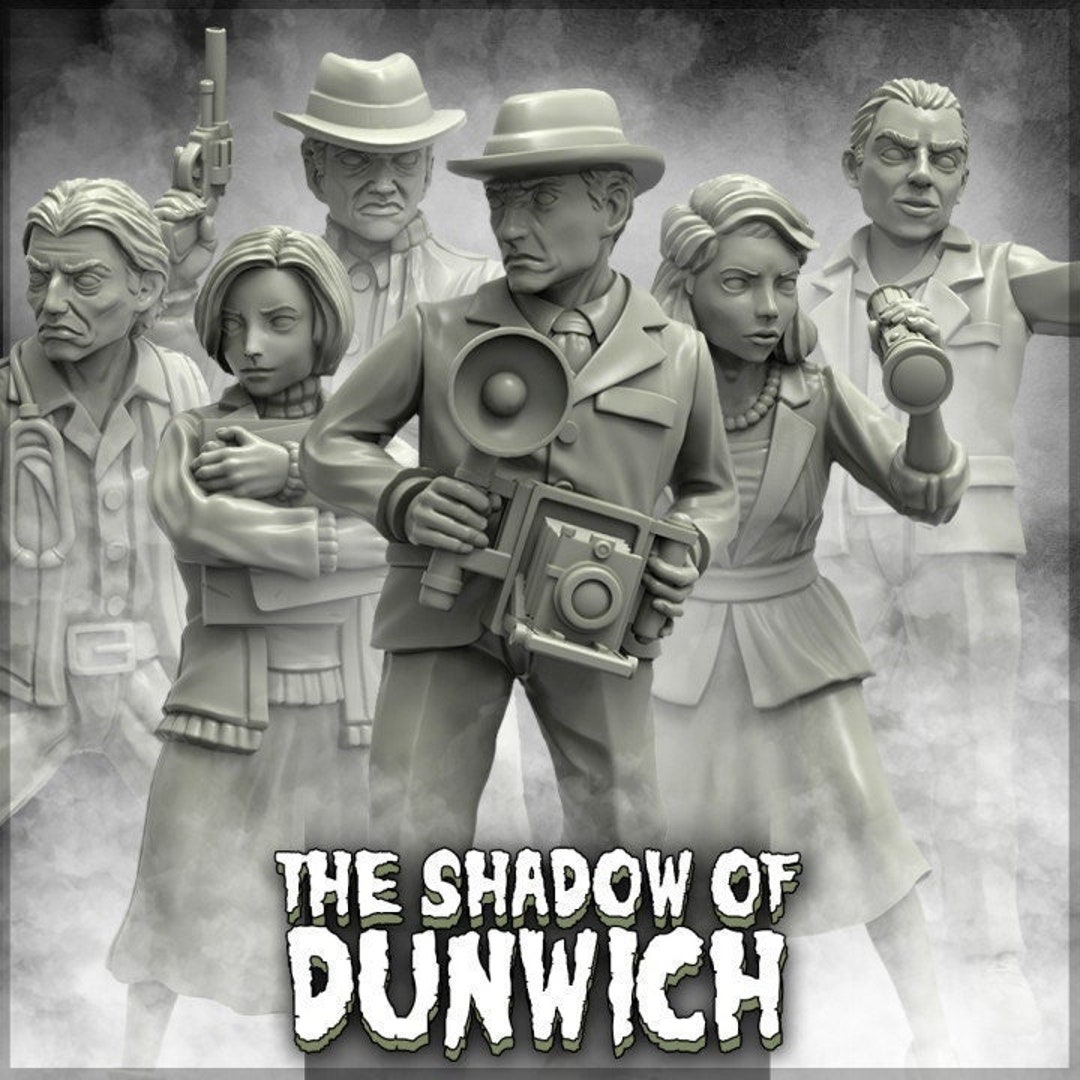 Dunwich Investigators Lovecraft Resin Miniature Set Shadow of Dunwich