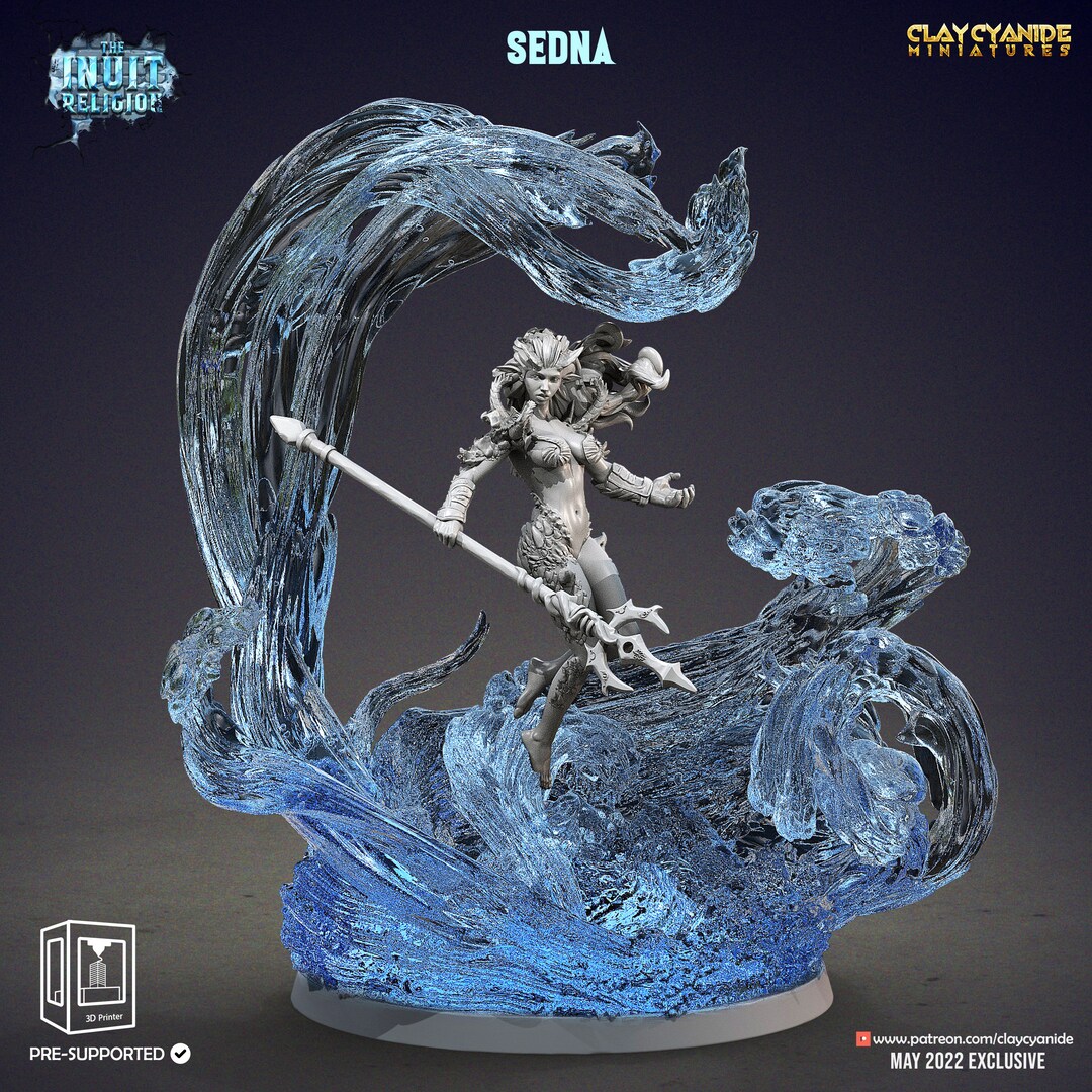 Sedna Goddess of the Sea Resin Miniature Inuit Religion Series RPG Tabletop  Miniatures Clay Cyanide Miniatures - Etsy Singapore