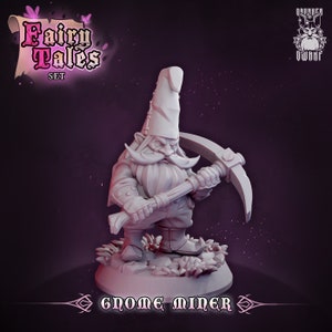Fairy Tale Gnomes Resin Miniature Set | Fairy Tales Series RPG Miniatures Tabletop | Drunken Dwarf Miniatures