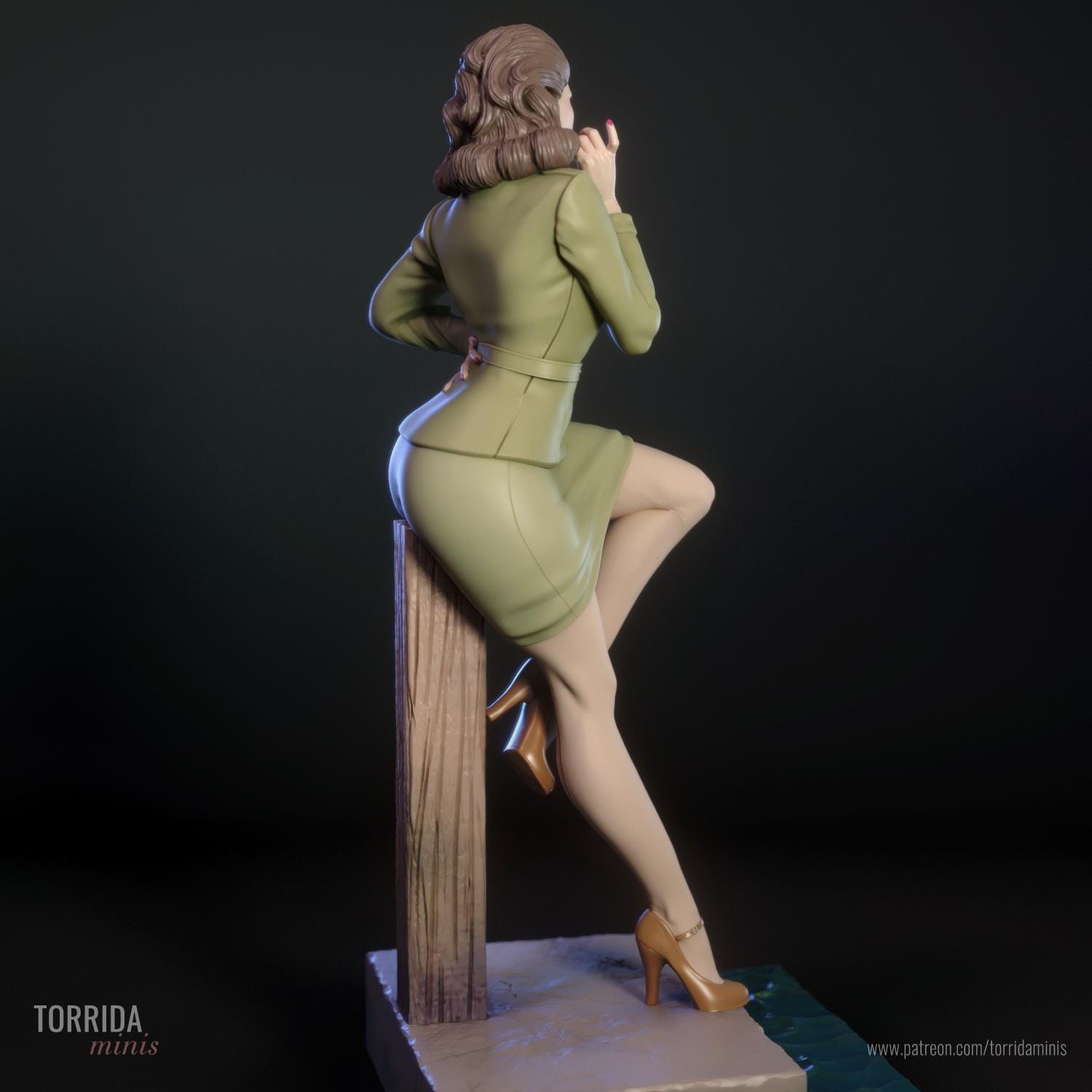 Army Girl Pinup Statue Miniature UNPAINTED Torrida Minis Etsy army-girl-pinup-statue-miniature-unpainted-torrida-minis-etsy