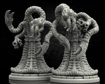 Yithians Resin Miniature Set | From the Depth of N'Kai Series RPG Tabletop Miniatures | Adaevy Creations
