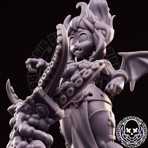 Summoning Succubus Pin Up Statue & Miniature UNPAINTED | Succubus Collection | Jigglystix Pin-Up Factory