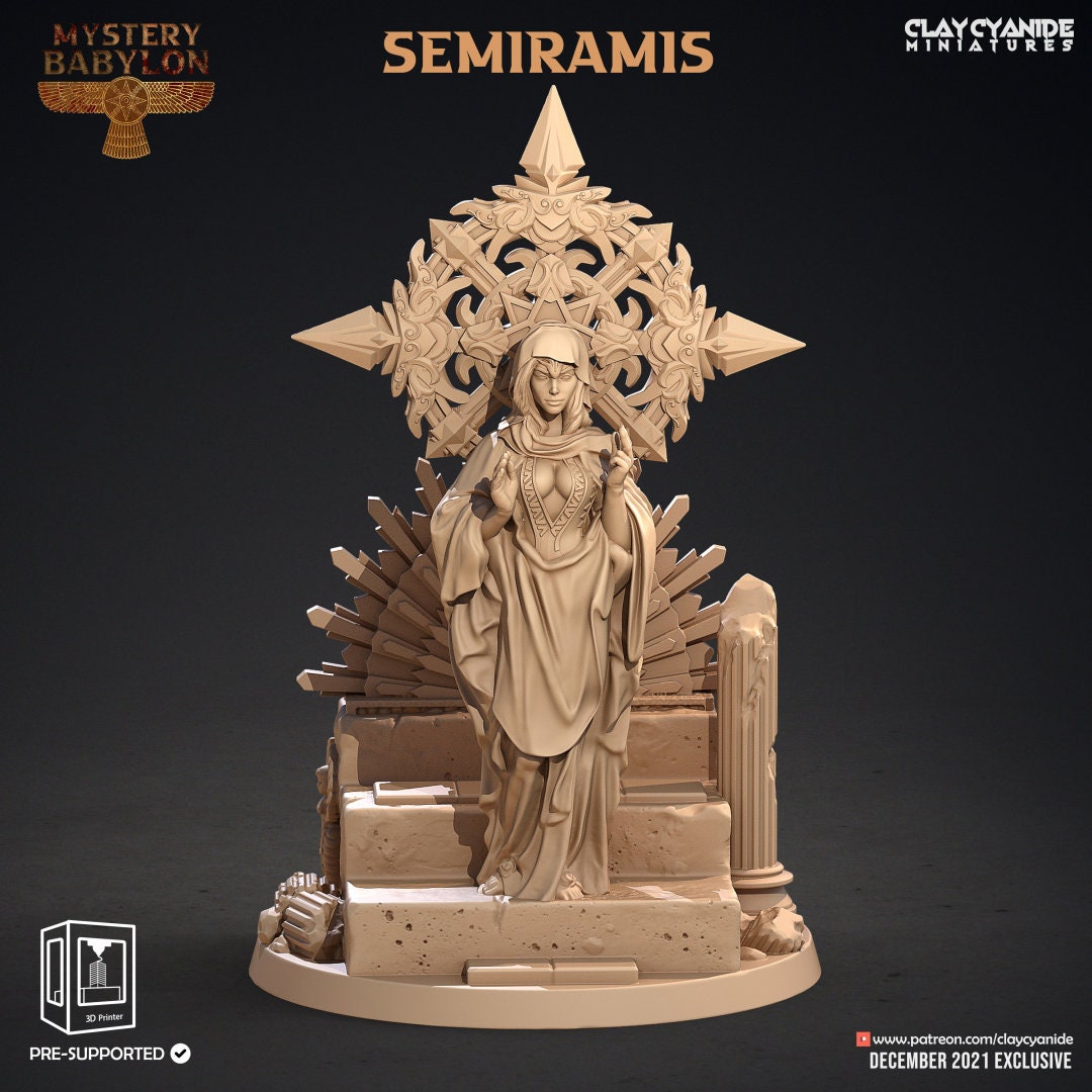 Semiramis Builder of Babylon Resin Miniature Mystery Babylon Series RPG