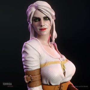 Orphan Princess Warrior Pin Up Statue & Miniature | UNPAINTED | Torrida Minis