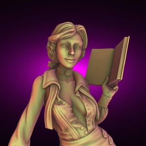 Inheritor of Columbia Steampunk Pin Up Statue & Miniature | Torrida Minis