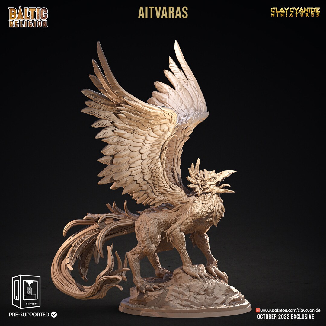 Aitvaras Nature Spirit Resin Miniature | Baltic Religion Series