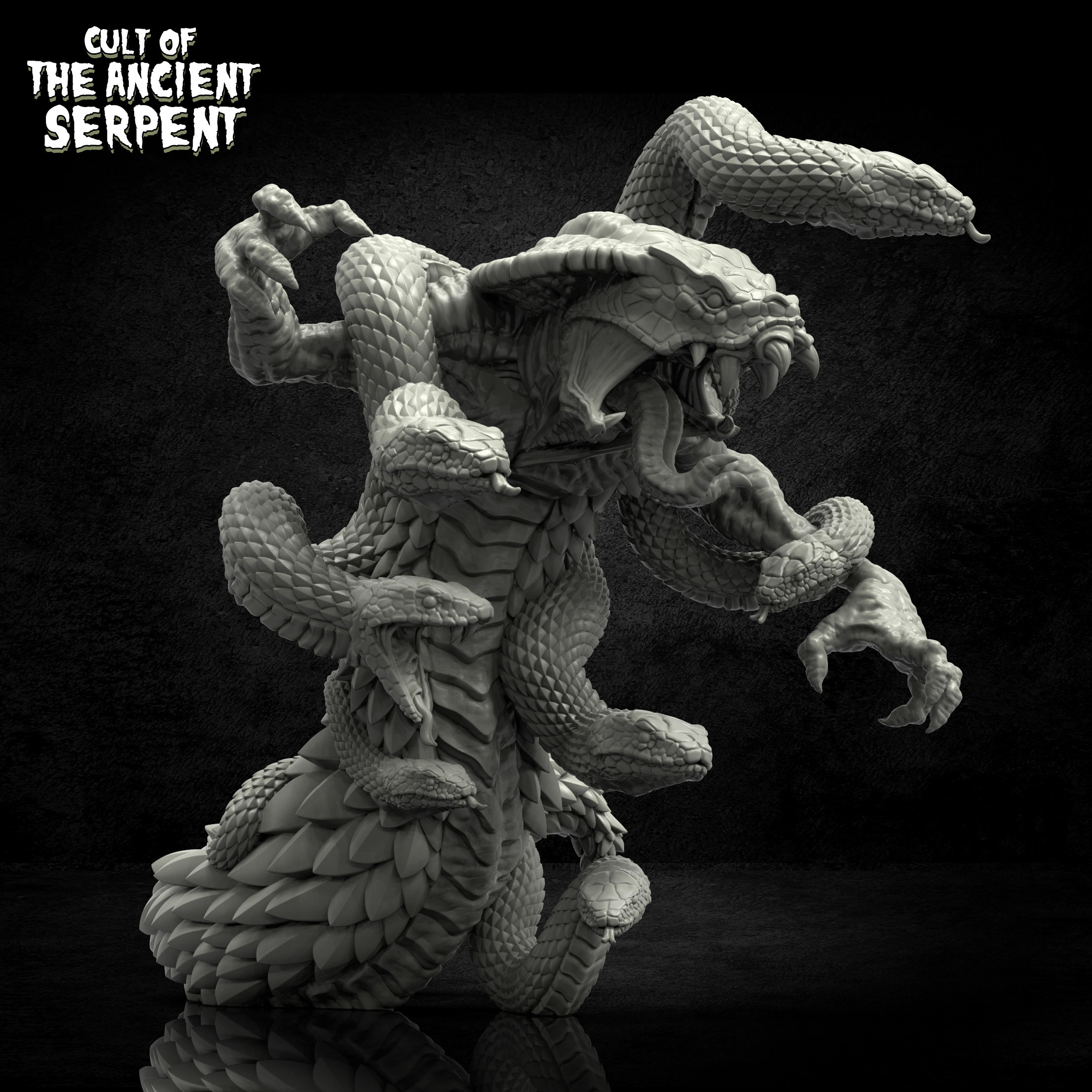 Yig Father of Serpents Lovecraft Resin Miniature | Echoes of the