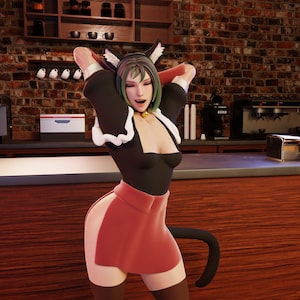 Cat Maid 5 Pin Up Statue & Miniature + Variants  | Bunny Girls and Cat Maids | QB Works