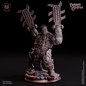 Die Skinner-Harzfigur | UNBEMALT | Dungeons and Schreckers Serie RPG Horror Miniaturen Tabletop | Fleisch der Götter