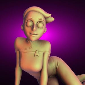 Animated Starship Recruit Pin Up Statue & Miniature | Torrida Minis