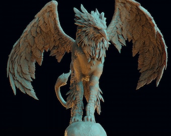 Hippogriff Resin RPG Miniature | Print My Minis | Mythology