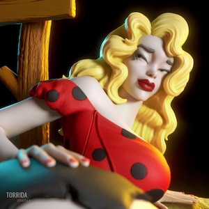 Hillbilly Honey Daisy Pin Up Statue & Miniatur | UNBEMALT | Torrida Minis