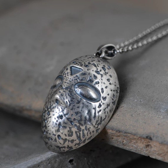 Jason Voorhees Silver Mask Pendant 925 