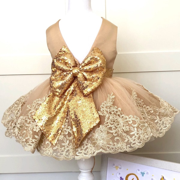 Gold Baby Dress Etsy