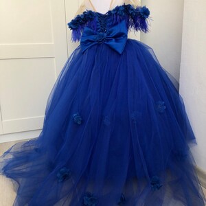 Royal Blue Flower Girl Dress Baby Royal Blue Dress Party - Etsy