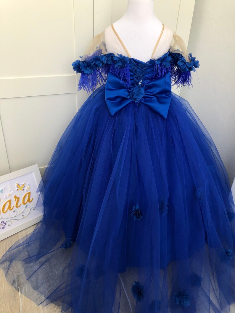 Royal Blue Flower Girl Dress Baby Royal Blue Dress Party Etsy