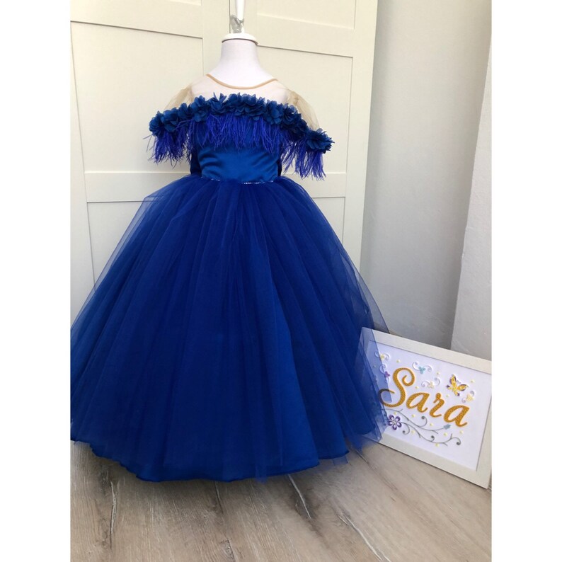 Royal Blue Flower Girl Dress Baby Royal Blue Dress Party Etsy