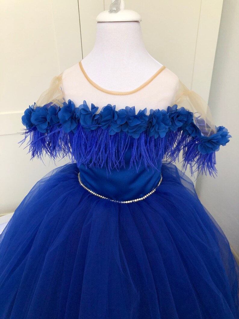Royal Blue Flower Girl Dress Baby Royal Blue Dress Party Etsy