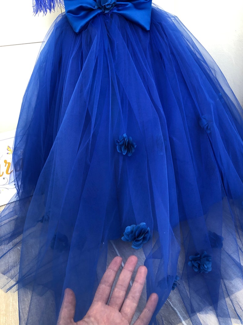 Royal Blue Flower Girl Dress Baby Royal Blue Dress Party Etsy