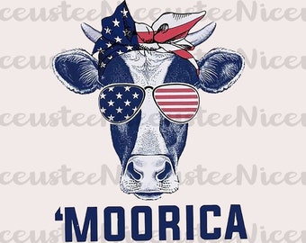Download Patriotic Cow Svg Etsy