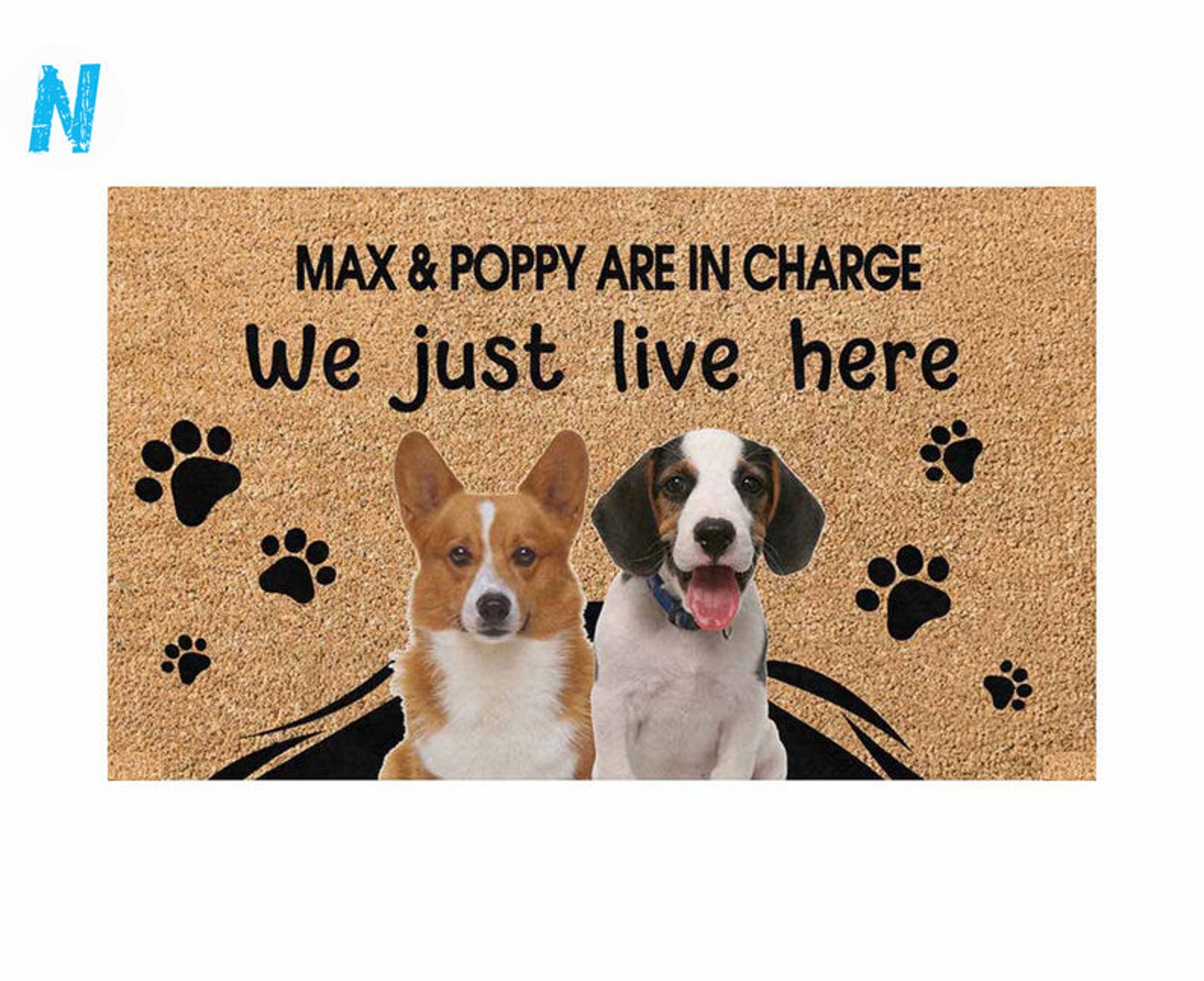 Dog Doormat Funny Personalized Dog Doormat Photo/Rug/ Etsy