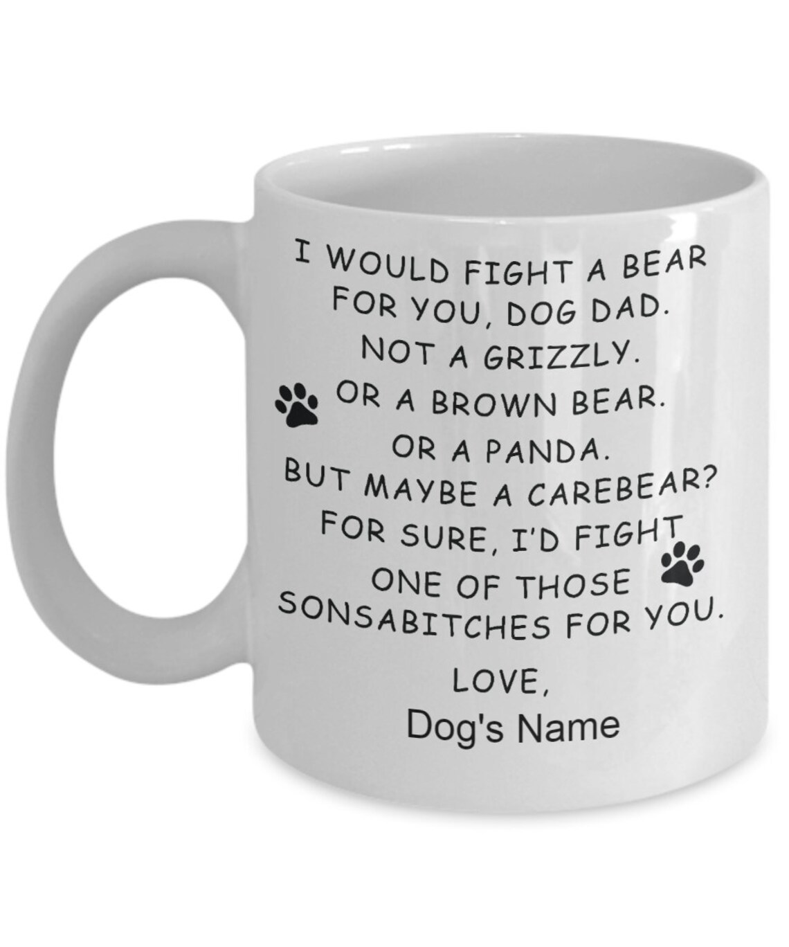 Personalized dog dad mug Father's Day gift for dog dad Etsy