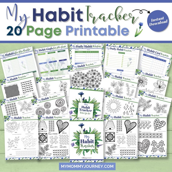 Daily Habit Tracker Printable Weekly Routine Checklist - Etsy