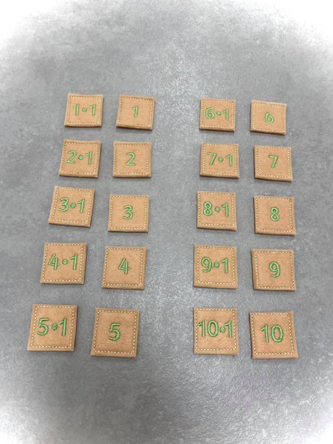 1x1 Einmaleins Memory ITH Stickdatei 13x18 5x7 - Etsy