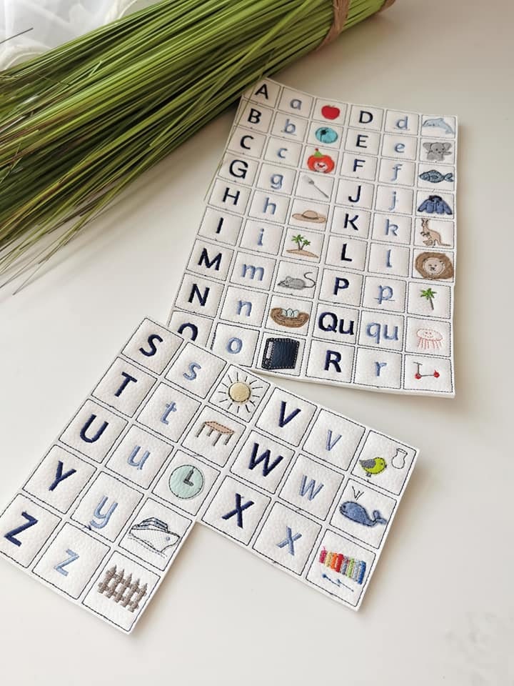 ABC Alphabet Buchstaben Memory ITH Stickdatei 10x10 | Etsy