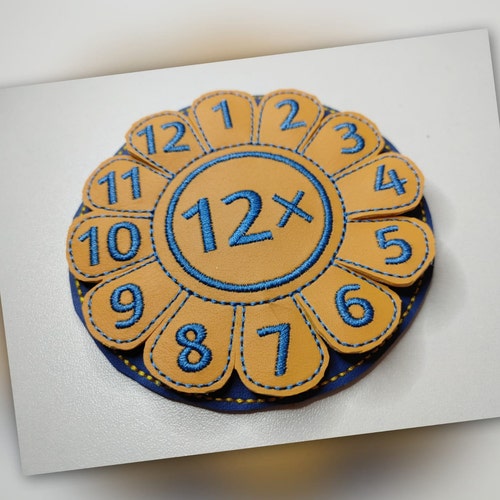 Multiplication Wheels Bundle Embroidery Design Times Table Kits & How